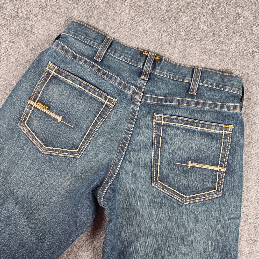 Ariat Rebar M5 Jeans Mens 33x38 Blue Ironside DuraStretch Straight 10016222